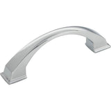 Jeffrey Alexander - 96 mm Center-to-Center Polished Chrome Arched Roman Cabinet Pull - Polished Chrome