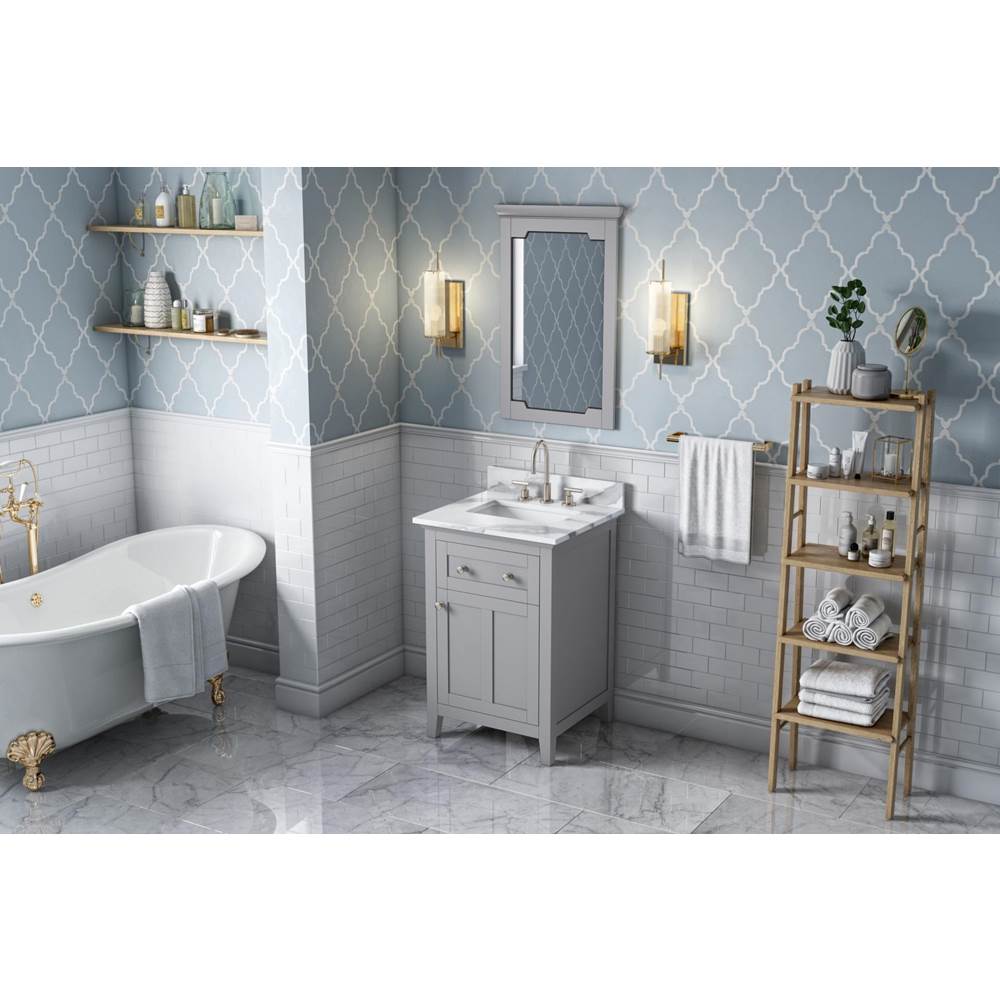 24'' Hale Blue Chatham Vanity, Calacatta Vienna Quartz Vanity Top, undermount rectangle bowl