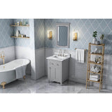24'' Hale Blue Chatham Vanity, Calacatta Vienna Quartz Vanity Top, undermount rectangle bowl