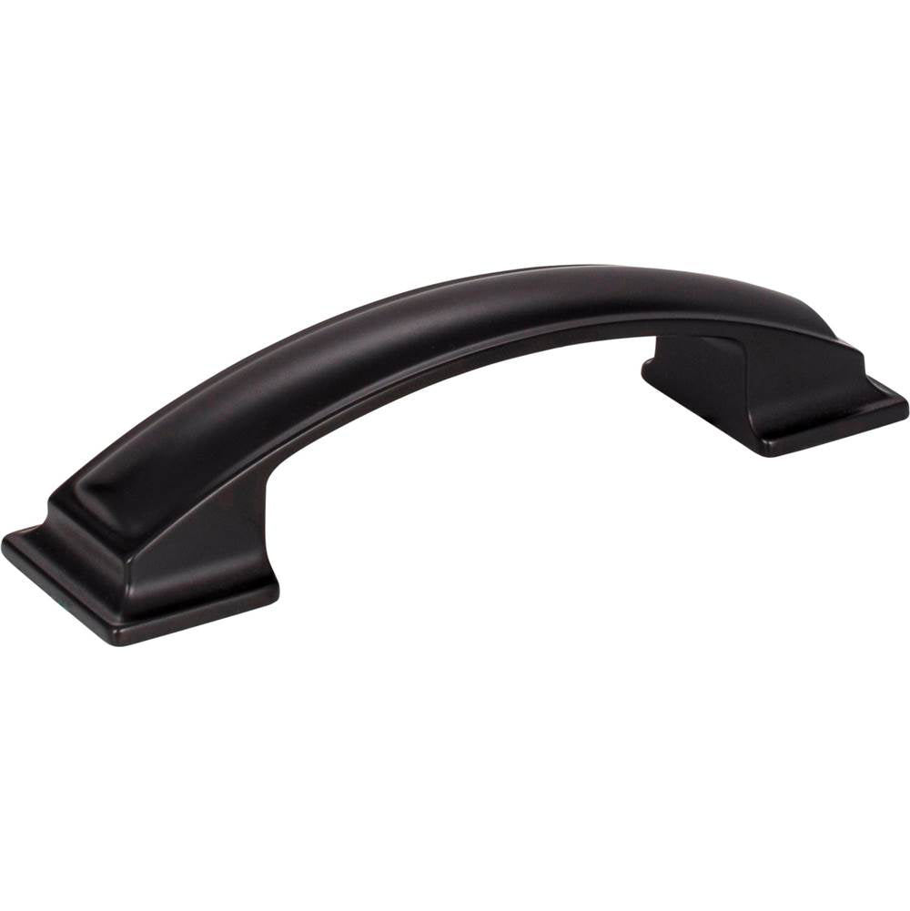 Jeffrey Alexander - 96 mm Center-to-Center Matte Black Square Annadale Cabinet Pull - Matte Black