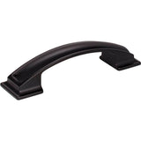 Jeffrey Alexander - 96 mm Center-to-Center Matte Black Square Annadale Cabinet Pull - Matte Black