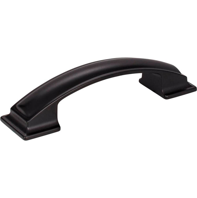 Jeffrey Alexander - 96 mm Center-to-Center Matte Black Square Annadale Cabinet Pull - Matte Black