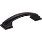 Jeffrey Alexander - 96 mm Center-to-Center Matte Black Square Annadale Cabinet Pull - Matte Black