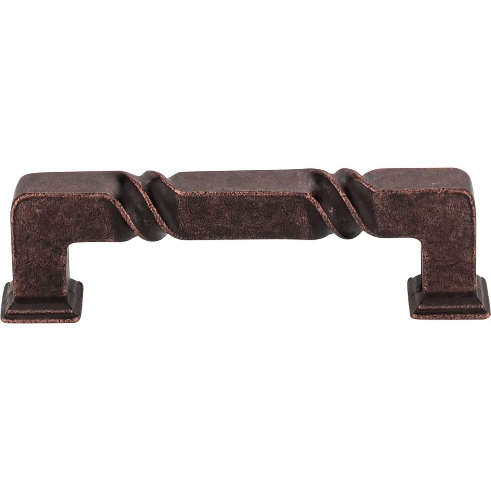 96 mm Center-to-Center Distressed Oil Rubbed Bronze Rustic Twist Tahoe Cabinet Pull