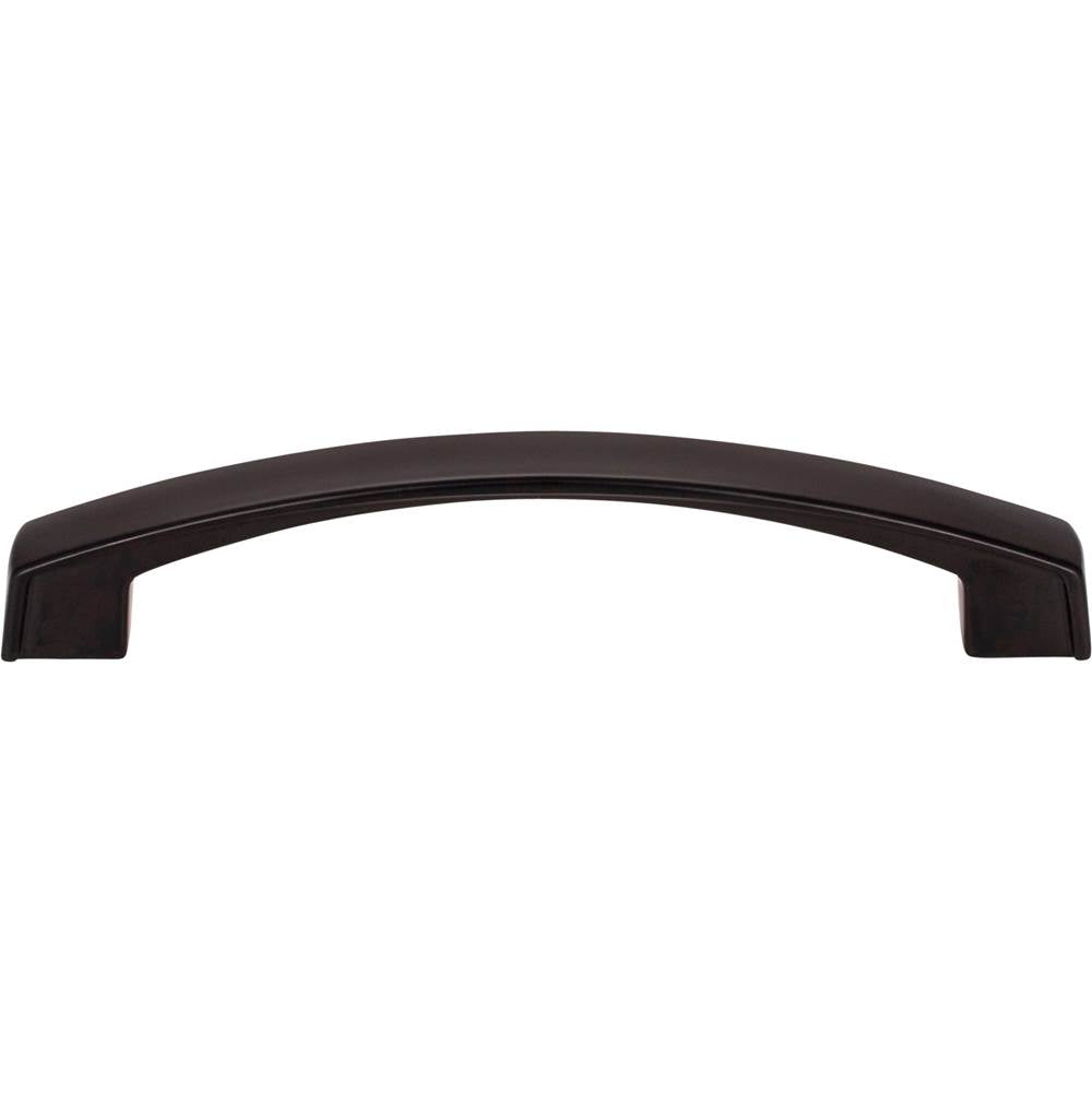 128 mm Center-to-Center Matte Black Square Merrick Cabinet Pull