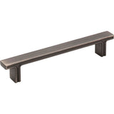 Jeffrey Alexander - 128 mm Center-to-Center Brushed Pewter Square Anwick Cabinet Pull - Brushed Pewter