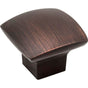 Jeffrey Alexander - 1-3/16'' Overall Length Brushed Oil Rubbed Bronze Square Sonoma Cabinet Knob - Brushed Oil Rubbed Bronze