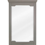 Jeffrey Alexander - 22'' W x 1-1/2'' D x 34'' H Grey Chatham mirror - Grey