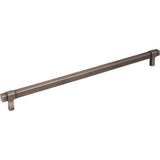 Jeffrey Alexander - 305 mm Center-to-Center Brushed Pewter Square Zane Cabinet Pull - Brushed Pewter