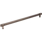 Jeffrey Alexander - 305 mm Center-to-Center Brushed Pewter Square Zane Cabinet Pull - Brushed Pewter