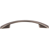 96 mm Center-to-Center Brushed Pewter Flared Regan Cabinet Pull