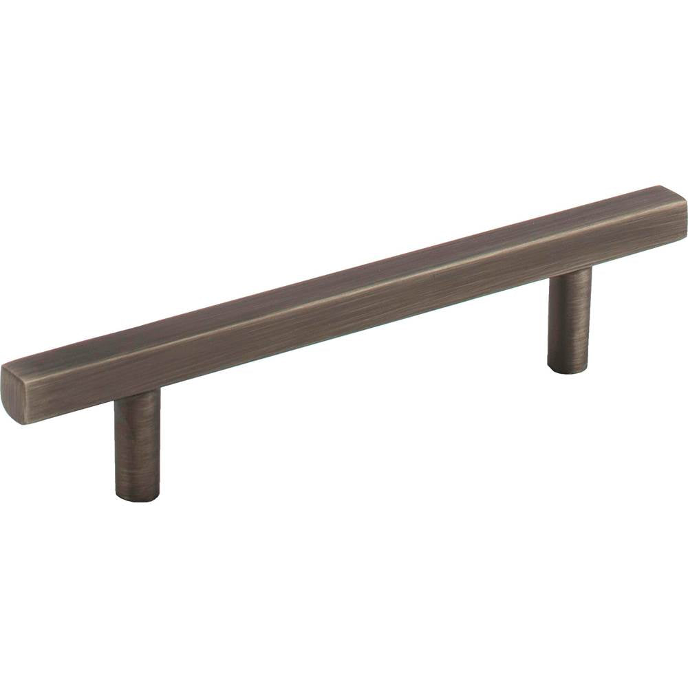 Jeffrey Alexander - 96 mm Center-to-Center Brushed Pewter Square Dominique Cabinet Bar Pull - Brushed Pewter