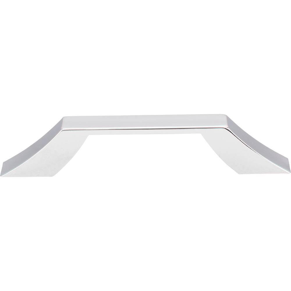 96 mm Center-to-Center Polished Chrome Square Royce Cabinet Pull