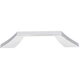 96 mm Center-to-Center Polished Chrome Square Royce Cabinet Pull