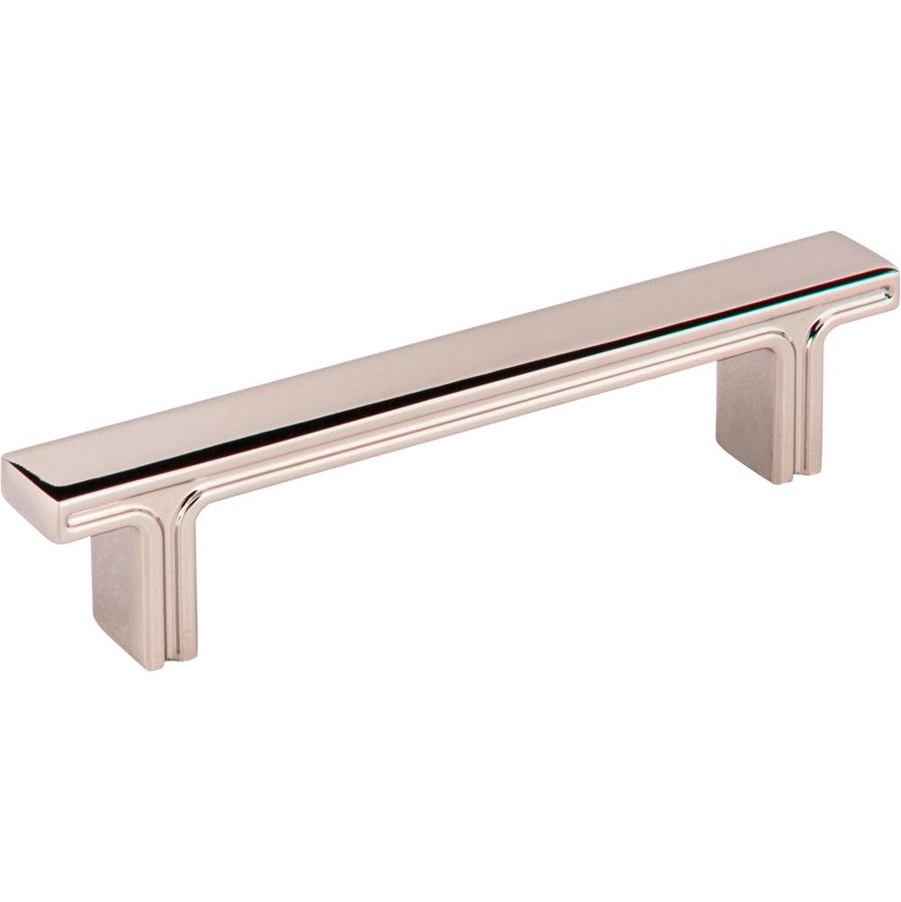 Jeffrey Alexander - 96 mm Center-to-Center Polished Nickel Square Anwick Cabinet Pull - Polished Nickel