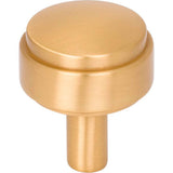 Jeffrey Alexander - 1-1/8'' Diameter Brushed Gold Hayworth Cabinet Knob - Brushed Gold