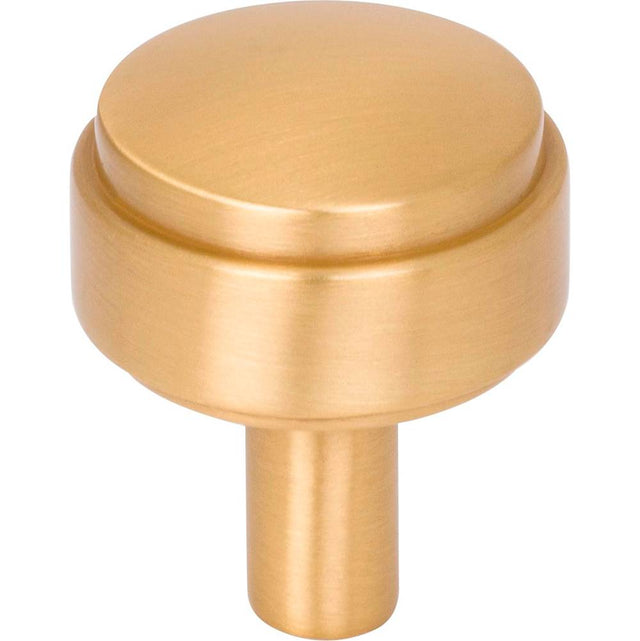 Jeffrey Alexander - 1-1/8'' Diameter Brushed Gold Hayworth Cabinet Knob - Brushed Gold