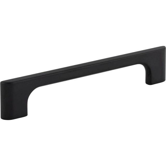 Jeffrey Alexander - 128 mm Center-to-Center Matte Black Asymmetrical Leyton Cabinet Pull - Matte Black
