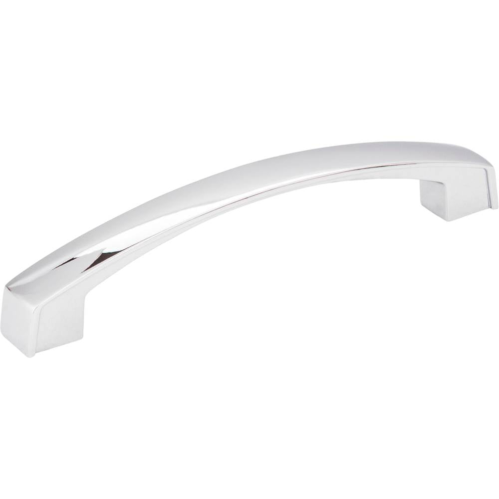 Jeffrey Alexander - 128 mm Center-to-Center Polished Chrome Square Merrick Cabinet Pull - Polished Chrome