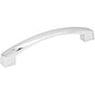 Jeffrey Alexander - 128 mm Center-to-Center Polished Chrome Square Merrick Cabinet Pull - Polished Chrome