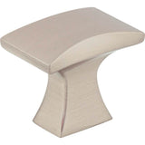Jeffrey Alexander - 1-1/4'' Overall Length Satin Nickel Flared Philip Cabinet Knob - Satin Nickel