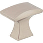 Jeffrey Alexander - 1-1/4'' Overall Length Satin Nickel Flared Philip Cabinet Knob - Satin Nickel