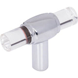 Jeffrey Alexander - 2'' Polished Chrome Carmen Cabinet ''T'' Knob - Polished Chrome