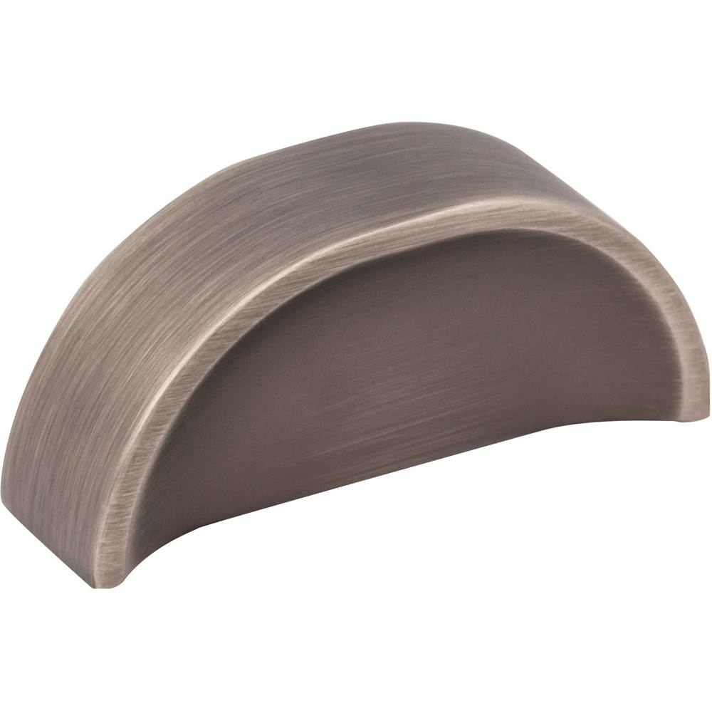 Jeffrey Alexander - 32 mm Center-to-Center Brushed Pewter Elara Cabinet Pinch Pull - Brushed Pewter