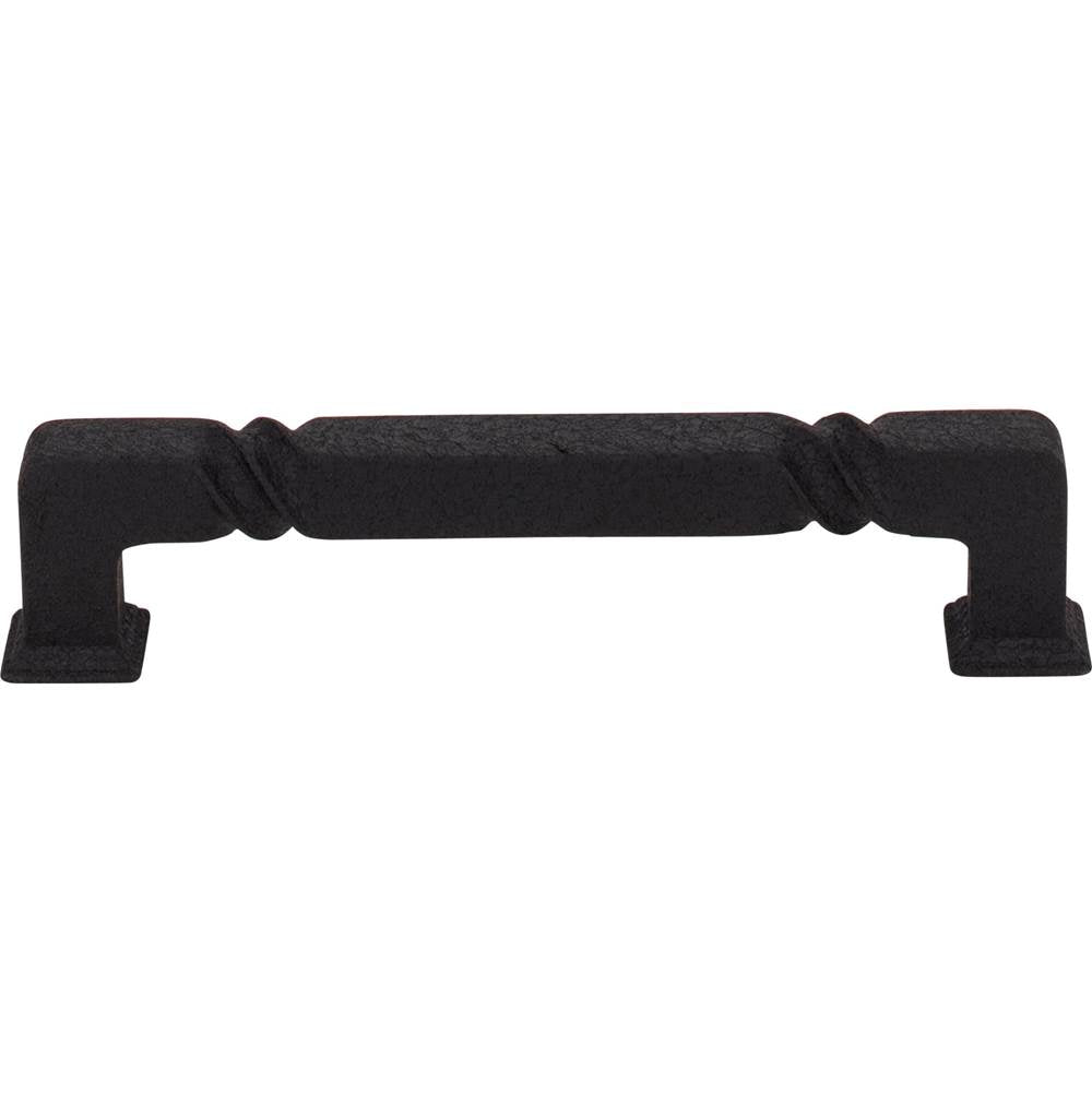 128 mm Center-to-Center Matte Black Rustic Twist Tahoe Cabinet Pull