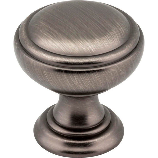 Jeffrey Alexander - 1-1/4'' Diameter Brushed Pewter Tiffany Cabinet Knob - Brushed Pewter