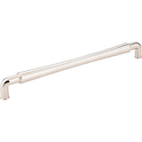 Jeffrey Alexander - 12'' Center-to-Center Polished Nickel Barrel Bremen 2 Appliance Handle - Polished Nickel