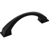Jeffrey Alexander - 96 mm Center-to-Center Matte Black Arched Roman Cabinet Pull - Matte Black