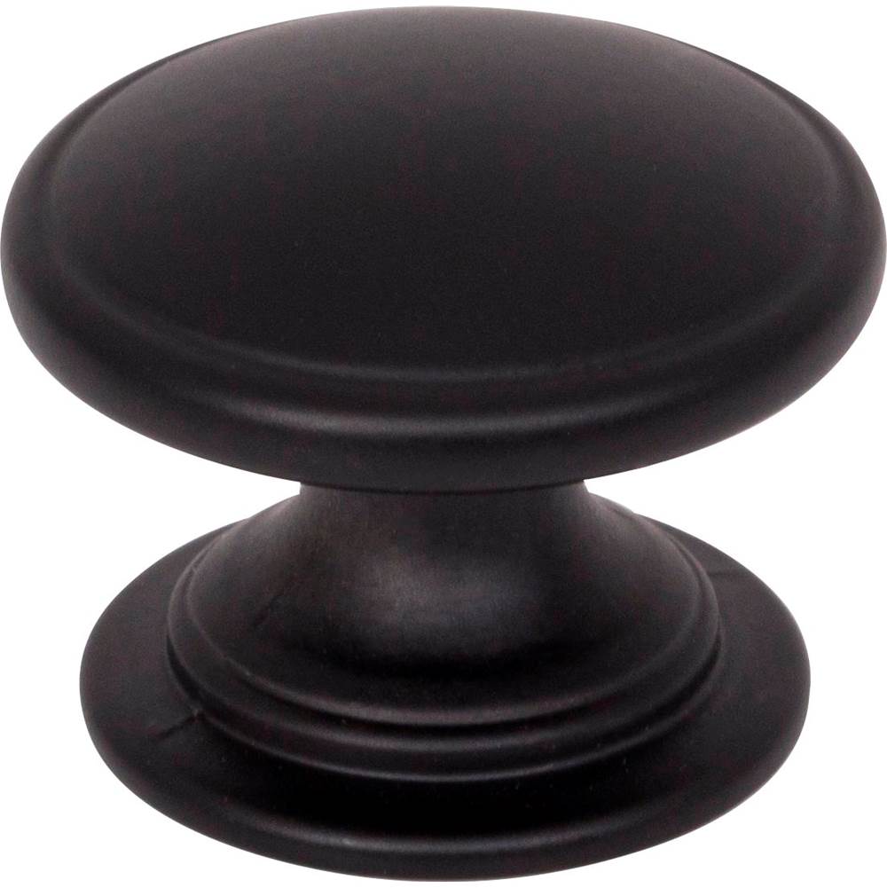 Jeffrey Alexander - 1-1/4'' Diameter Matte Black Durham Cabinet Knob - Matte Black
