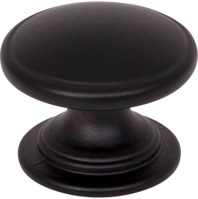 Jeffrey Alexander - 1-1/4'' Diameter Matte Black Durham Cabinet Knob - Matte Black