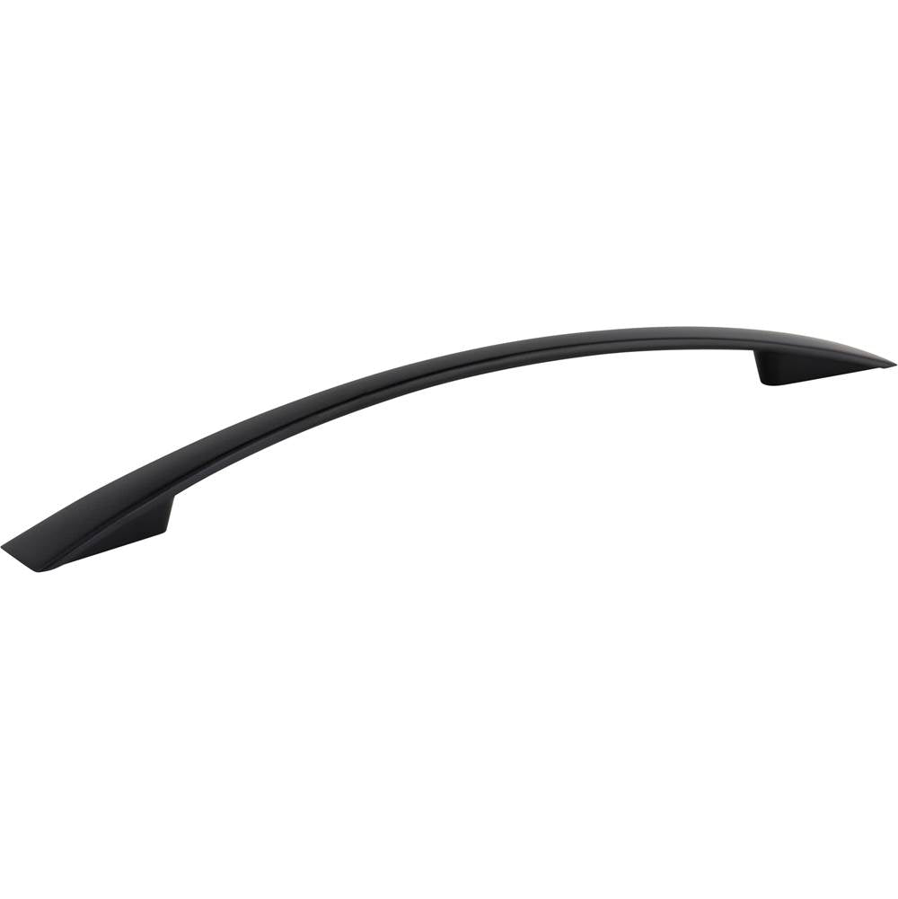 Jeffrey Alexander - 160 mm Center-to-Center Matte Black Flared Regan Cabinet Pull - Matte Black