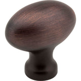 Jeffrey Alexander - 1-9/16'' Overall Length Brushed Oil Rubbed Bronze Football Lyon Cabinet Knob - Brushed Oil Rubbed Bronze