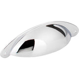 Jeffrey Alexander - 3'' Center-to-Center Polished Chrome Lyon Cabinet Cup Pull - Polished Chrome