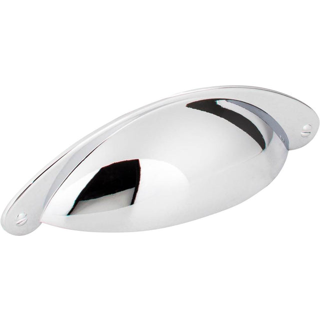 Jeffrey Alexander - 3'' Center-to-Center Polished Chrome Lyon Cabinet Cup Pull - Polished Chrome