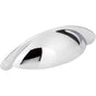 Jeffrey Alexander - 3'' Center-to-Center Polished Chrome Lyon Cabinet Cup Pull - Polished Chrome