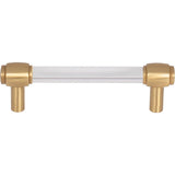 96 mm Center-to-Center Brushed Gold Carmen Cabinet Bar Pull