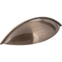 Jeffrey Alexander - 96 mm Center-to-Center Brushed Antique Brass Bordeaux Cabinet Cup Pull - Brushed Antique Brass
