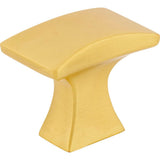 Jeffrey Alexander - 1-1/4'' Overall Length Brushed Gold Flared Philip Cabinet Knob - Brushed Gold
