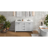 60'' Black Katara Vanity, double bowl