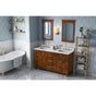Jeffrey Alexander - 60'' Chocolate Chatham Vanity, double bowl - Chocolate