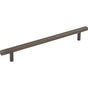 Jeffrey Alexander - 192 mm Center-to-Center Brushed Pewter Square Dominique Cabinet Bar Pull - Brushed Pewter