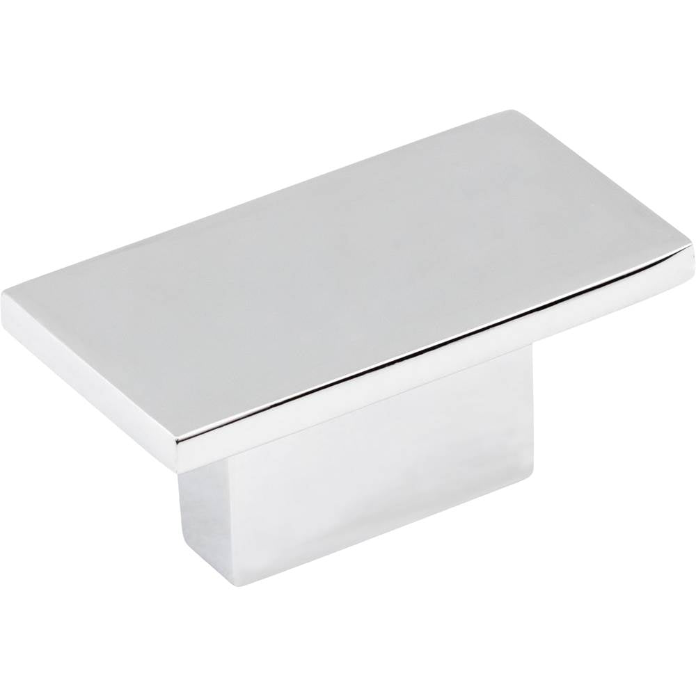 Jeffrey Alexander - 1-9/16'' Overall Length Polished Chrome Rectangle Mirada Cabinet Knob - Polished Chrome