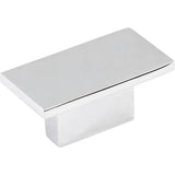 Jeffrey Alexander - 1-9/16'' Overall Length Polished Chrome Rectangle Mirada Cabinet Knob - Polished Chrome