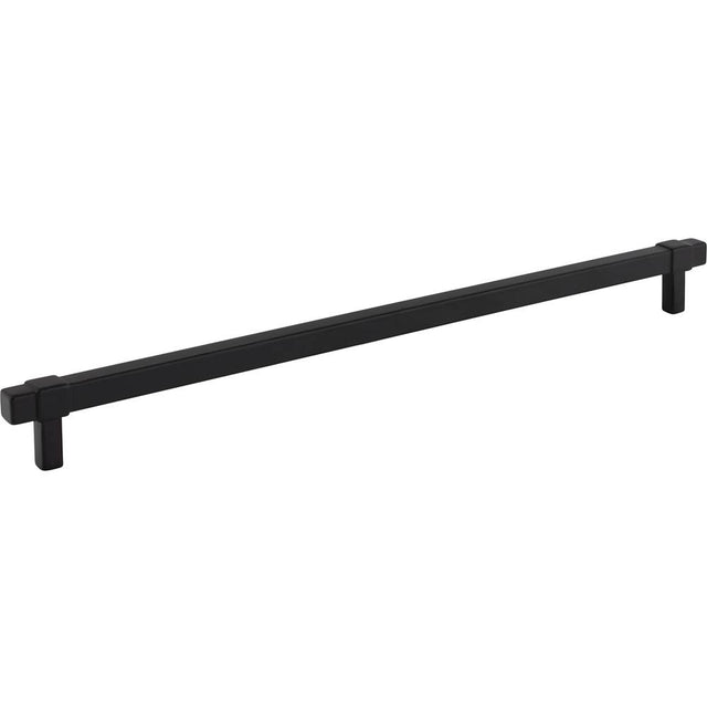 Jeffrey Alexander - 305 mm Center-to-Center Matte Black Square Zane Cabinet Pull - Matte Black