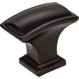 Jeffrey Alexander - 1-1/2'' Overall Length Matte Black Rectangle Annadale Cabinet Knob - Matte Black