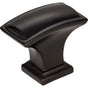 Jeffrey Alexander - 1-1/2'' Overall Length Matte Black Rectangle Annadale Cabinet Knob - Matte Black